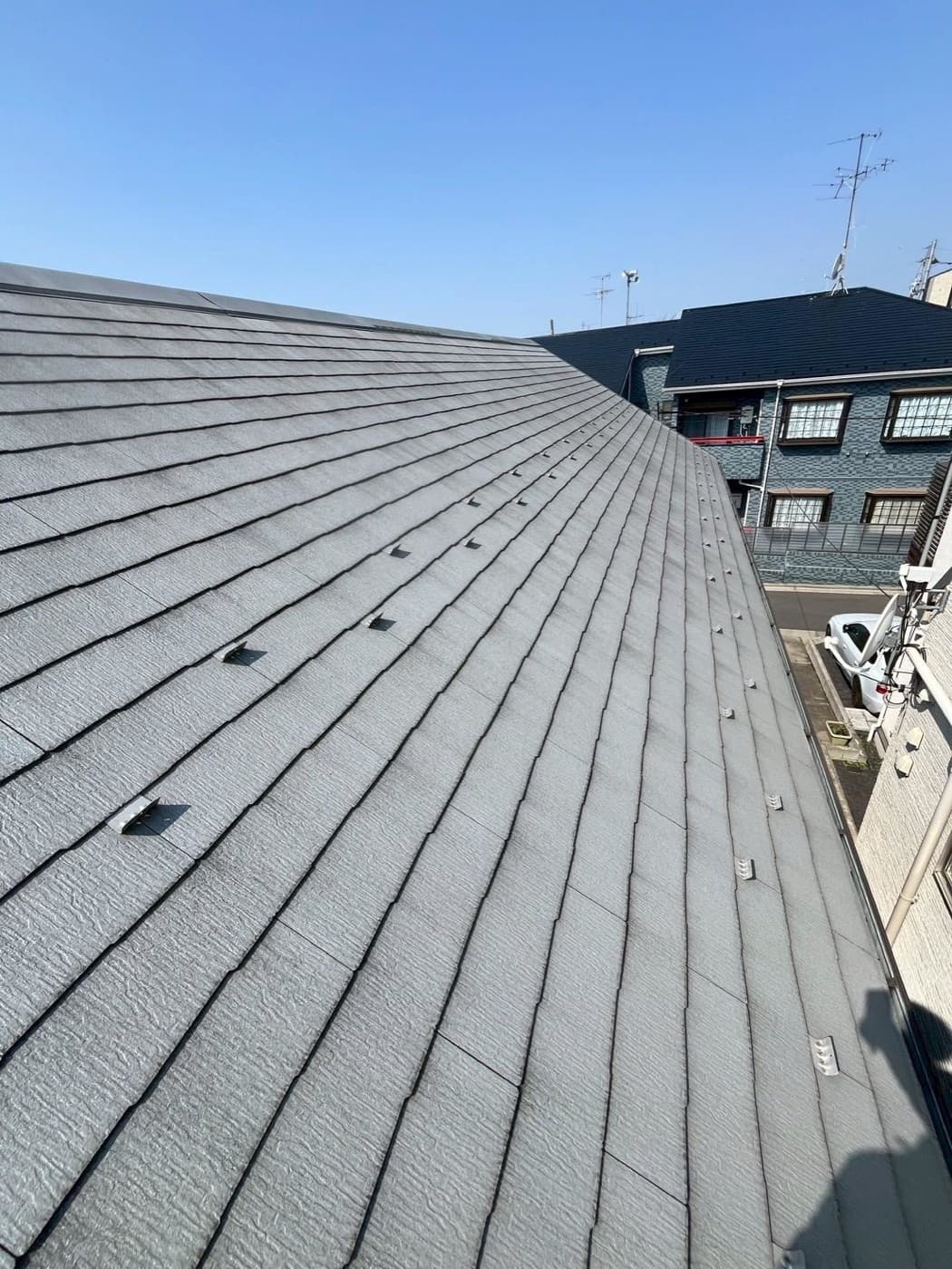 太陽光パネル設置前の屋根の様子